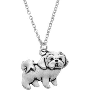 Italian Greyhound Dog Necklace Animal for Women, 17.5"