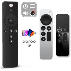 [2-Pack] Remote Control for Apple TV 4K Player A1294 A1218/MA711 A1378/MC572 A1427/MD199 A1625