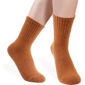 ZenBeya 100% Cotton Crew Socks for Women, Thin Ankle Tube Socks for Dress Trouser Clothes