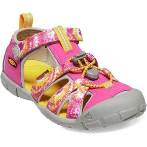 KEEN Seacamp 2 CNX Closed Toe Sandals, Coronet Blue/Hot Pink, 2 US Unisex Big Kid