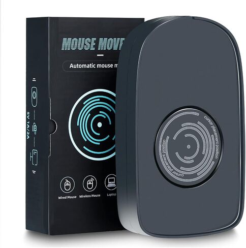 Mouse Jiggler، نحيف للغاية، 20 ديسيبل هادئ وبدون ضوضاء، محرك ماوس غير قابل للاكتشاف يحاكي الحركة الواقعية، هزاز بدون سائق للحفاظ على جهاز الكمبيوتر نشطًا وآمنًا in Kuwait