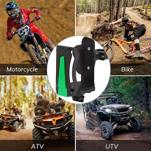 حامل أكواب الدراجة النارية، زجاجة مشروبات مياه قابلة للتعديل للدراجات النارية ATV UTV 22/25/28 مم، فضي in Kuwait