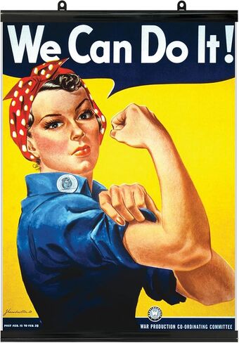 Palace Learning We Can Do It Poster - Rosie the Riveter - Westinghouse Girl - World War 2 Poster - WW2 - LAMINATED (18 x 24) in Saudi Arabia