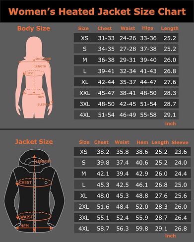 Venustas Women's Fleece Heated Jacket with Battery Pack 7.4V, 5 heating zones, Fleece Heated Coat with Premium Zippers in Saudi Arabia