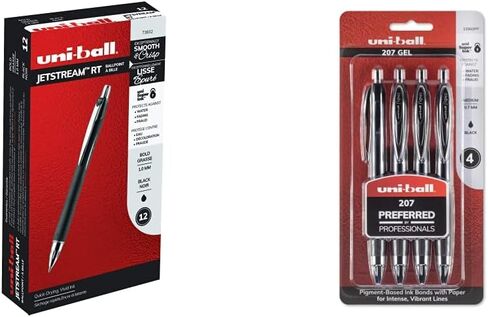 uni-ball 73840 Jetstream RT Ballpoint Pens, Bold Point (1.0mm), Assorted Colors, 3 Count in Kuwait