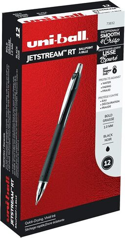 uni-ball 73840 Jetstream RT Ballpoint Pens, Bold Point (1.0mm), Assorted Colors, 3 Count in Kuwait