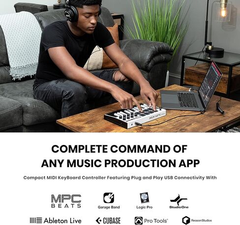 وحدة تحكم لوحة المفاتيح Akai MPK Mini MK3 - أبيض in Saudi Arabia