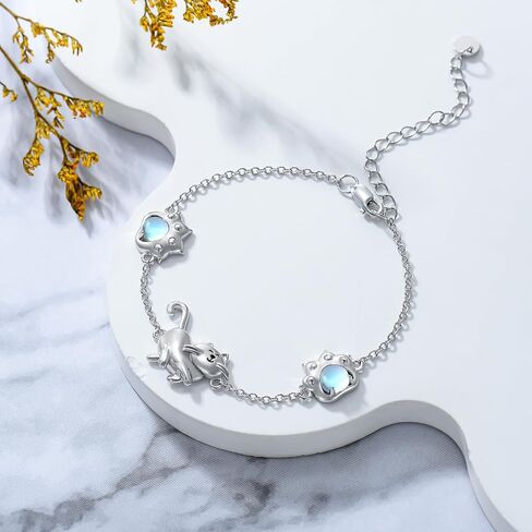 Sterling Silver Bracelet For Women Cat/Snake/Fox/Fish/Bee Bracelet Jewelry Gift For Ladies in Saudi Arabia