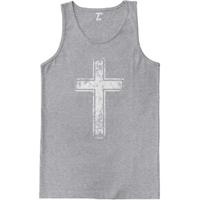 Distressed Cross - Religious Christian Christ Men's Tank Top