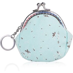 Oyachic محفظة صغيرة للعملات المعدنية خمر تغيير محفظة مخلب المحفظة قبلة قفل الحقيبة مع إغلاق المشبك هدية للفتيات النساء in Kuwait