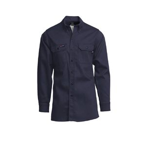 FR Two-Tone Uniform Shirt, 7 oz, 100% Cotton Twill with Moisture Management, HRC 2, NFPA 70E