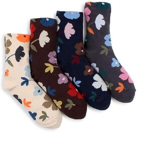 Women Floral Lovely Design Cotton Socks in Saudi Arabia