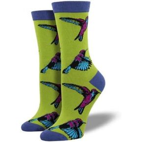 Socksmith Hummingbirds Socks Citron Size 9-11, 1 EA