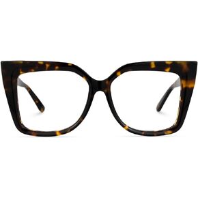 Zeelool Vintage Square Glasses Frame for Women with Non-prescription Clear Lens Cleny ZJGA206500