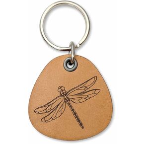 ForLeatherMore - اليعسوب - سلسلة مفاتيح من الجلد الطبيعي - سلسلة مفاتيح على شكل حشرة - هدية in Kuwait