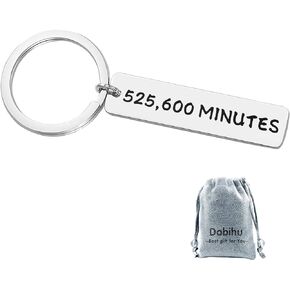 Dabihu Rent Season of Love 525,600 Minutes Keychain Inspirational Gifts Graduation Jewelry Friendship Gift Anniversary Wedding for Her him