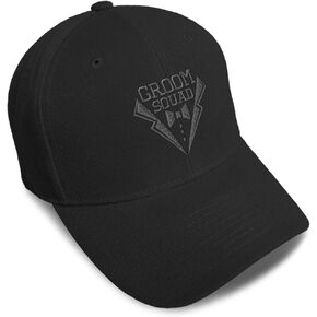Custom Baseball Cap Groom Squad Gray Embroidery Acrylic Dad Hats for Men & Women in Saudi Arabia