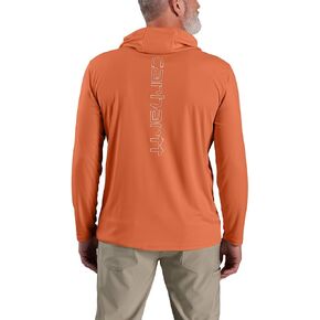 Carhartt Men's Force Sun Defender™ Lightweight Long-Sleeve Hooded Logo Graphic T-Shirt