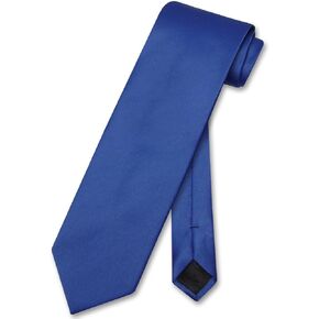 Vesuvio Napoli NeckTie Solid ROYAL BLUE Color Men's Neck Tie