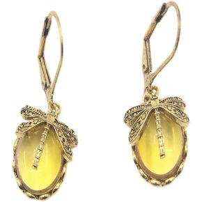 Cute Crystal Dragonfly Teardrop Earrings for Women Girls Statement Dainty Gold Silver Huggie Hoop Dangle Earring Fashion Jewelry Gifts