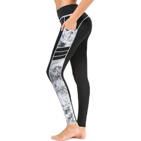 Sugar Pocket Women's High Waist Yoga Pants with Pockets，Workout Running Yoga Leggings for Women