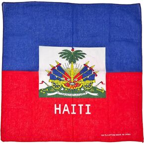 Haiti Flag Bandana Scarf