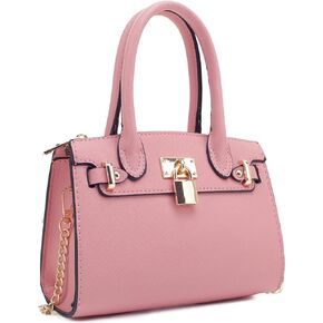 EVVE Women's Evening Bag Party Clutches Mini Satchel Purses Cocktail Prom Handbags with Chain and Lock