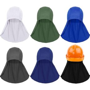 Syhood Helmet Liner with Neck Mask, Cooling Skull Cap Sweat Wicking Cap with Tail Sun Cycling Running Neck Protection Hat