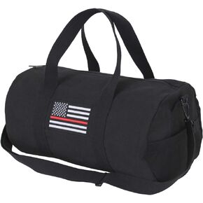 Rothco 18479 Thin Red Line Canvas Shoulder Duffle Bag - 19 Inch