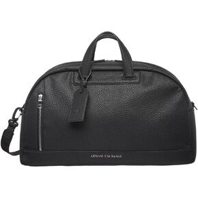 A | X ARMANI EXCHANGE Men's Pebble Armani Duffle Bag, Nero-Black, One Size