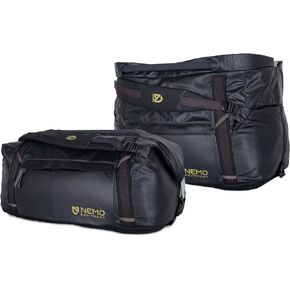 NEMO Double Haul Convertible Duffel and Tote Bag | 30L (Black)