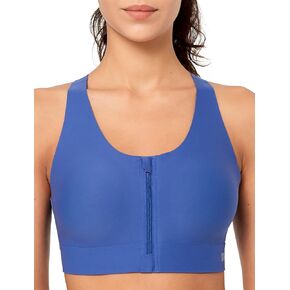 Yvette Seamless Post Surgery Sports Bra - Medium Support Zip Bra,Wireless Supportive,Comfortable