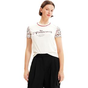 Desigual Women's Woman Knit T-Shirt Short Sleeve