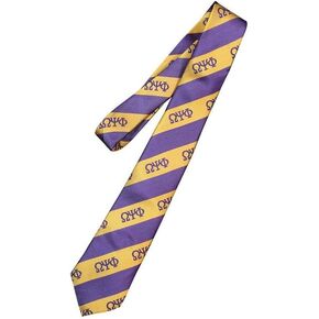 Omega Psi Phi Striped Tie in Kuwait