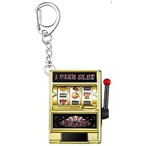 Slot Machine Keychain Mini Casino Key Chains Keychain for Graduation Las Vegas Party Gifts Party Decorations