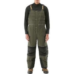 RefrigiWear Men’s 54 Gold Water-Resistant Insulated Bib Overalls, -54°F (-47°C)