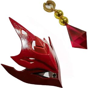 JIAJIAHONG Tartaglia Mask,Tartaglia Earring Cosplay Pendant Accessories for Halloween in Kuwait