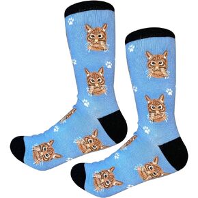 Tabby Cat Breed Socks Unisex Sock Daddy by E&S Pets