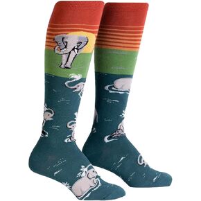 Sock It To Me Women's Knee High Elephant Socks in Kuwait