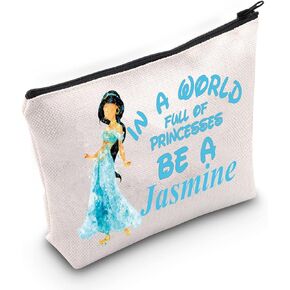 WZMPA Princess Cosmetic Makeup Bag Movie Fans Gift In A World Full Of Princesses Be A Zipper Pouch Bag For Women Girls (Be Jas)