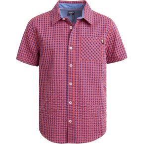 DKNY Boys' Shirt - Classic Fit Woven Short Sleeve Button Down Shirt - Casual Collared Shirt for Boys (4-20)