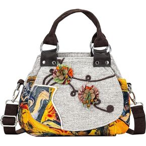 Tote Bag for Women With Zipper, Small Crossbody Bags for Women Trendy, Hand-Woven Shoulder Bag Handbags for Women