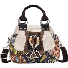 Tote Bag for Women With Zipper, Small Crossbody Bags for Women Trendy, Hand-Woven Shoulder Bag Handbags for Women