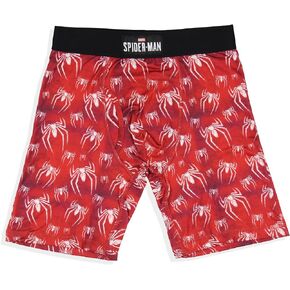 Marvel Comics Mens' Spider-Man Logo Tag-Free Boxers Underwear Boxer Briefs For Adults