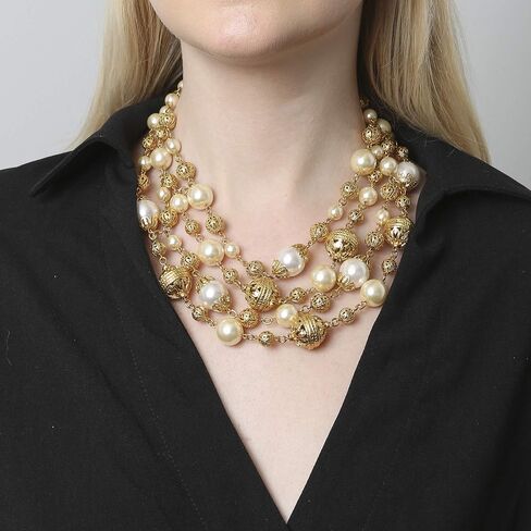 Ben Amun Jewelry Gold Ball and Pearl in Saudi Arabia