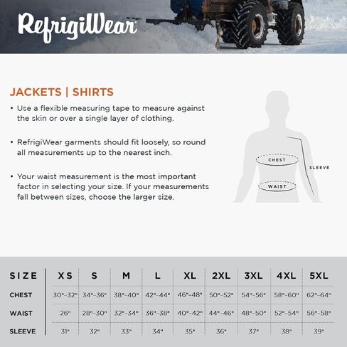 RefrigiWear Cooler Wear Frock Liner, Insulated Workwear, 10°F Comfort Rating in Saudi Arabia