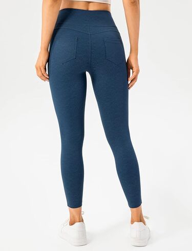 بنطال Lavento النسائي المطاطي مقاس 23 بوصة - بنطال يوجا متوسط ​​الارتفاع مع جيوب خلفية in Kuwait