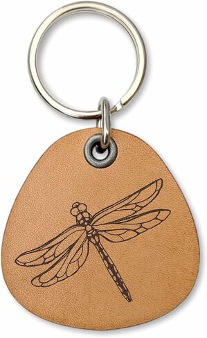 ForLeatherMore - اليعسوب - سلسلة مفاتيح من الجلد الطبيعي - سلسلة مفاتيح على شكل حشرة - هدية in Kuwait