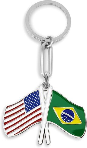 Keychain USA-BRAZIL FLAGS in Saudi Arabia