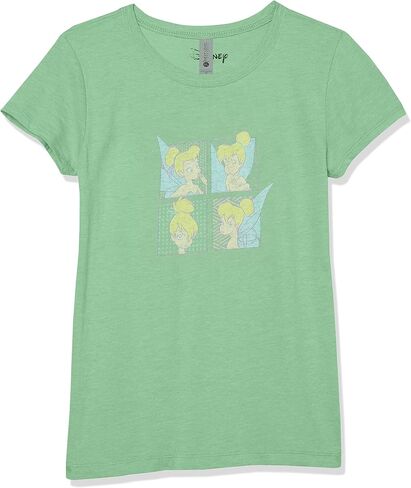 Disney Little, Big Tinkerbell Moody Tink Girls Short Sleeve Tee Shirt in Saudi Arabia